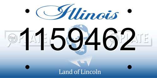 1159462 Illinois License Plate