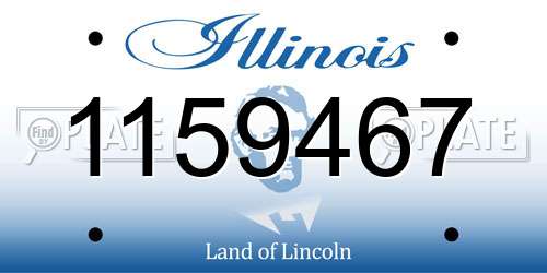 1159467 Illinois License Plate