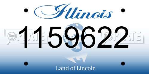 1159622 Illinois License Plate