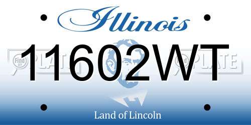 11602WT Illinois License Plate