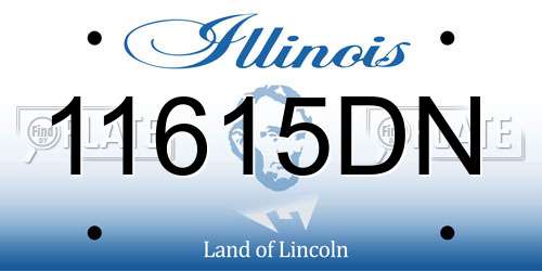 11615DN Illinois License Plate