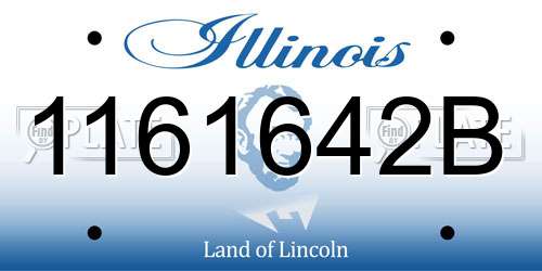 1161642B Illinois License Plate