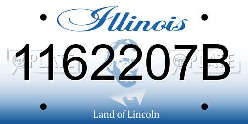 1162207B Illinois License Plate