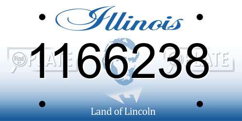 1166238 Illinois License Plate