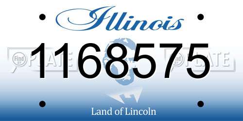 1168575 Illinois License Plate