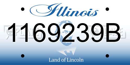 1169239B Illinois License Plate