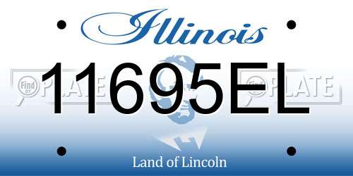 11695EL Illinois License Plate