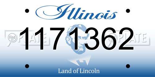 1171362 Illinois License Plate