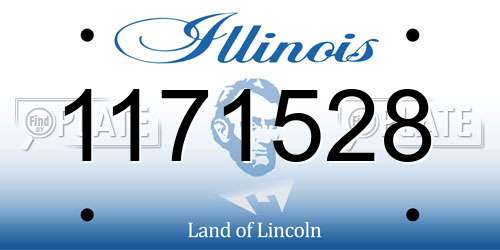 1171528 Illinois License Plate