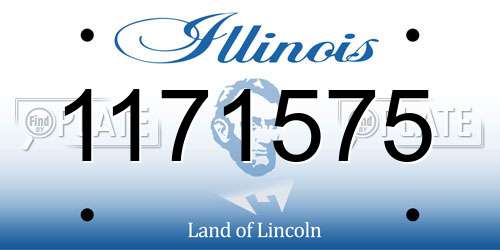 1171575 Illinois License Plate