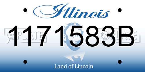 1171583B Illinois License Plate