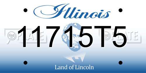 11715T5 Illinois License Plate