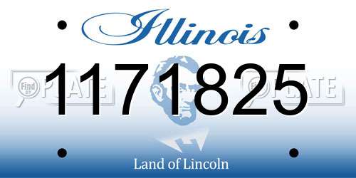 1171825 Illinois License Plate