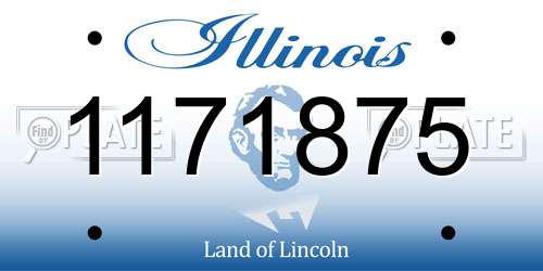1171875 Illinois License Plate