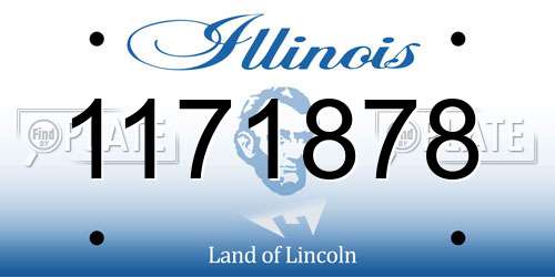 1171878 Illinois License Plate