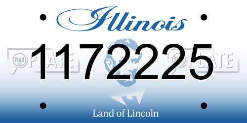 1172225 Illinois License Plate