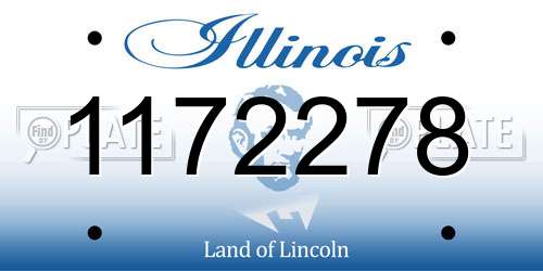 1172278 Illinois License Plate