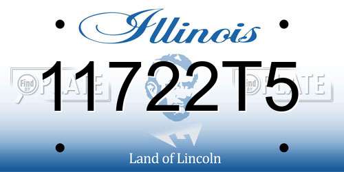 11722T5 Illinois License Plate