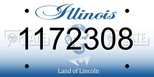 1172308 Illinois License Plate