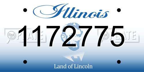 1172775 Illinois License Plate