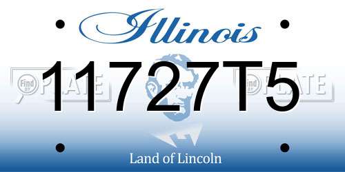 11727T5 Illinois License Plate