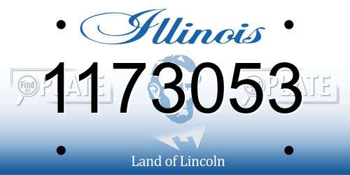 1173053 Illinois License Plate
