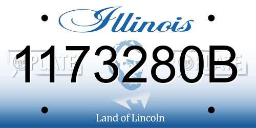1173280B Illinois License Plate