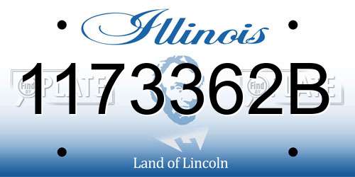 1173362B Illinois License Plate