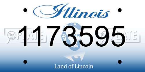 1173595 Illinois License Plate