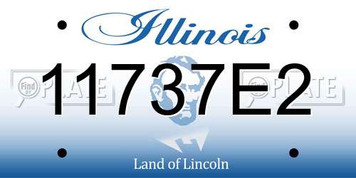 11737E2 Illinois License Plate