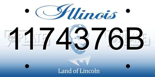 1174376B Illinois License Plate