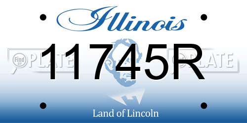 11745R Illinois License Plate