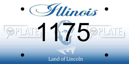 1175 Illinois License Plate