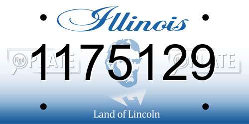 1175129 Illinois License Plate