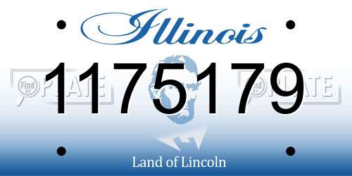 1175179 Illinois License Plate