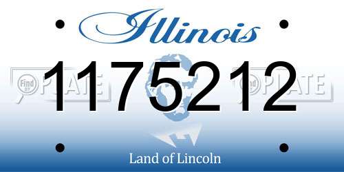 1175212 Illinois License Plate