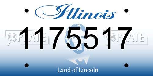 1175517 Illinois License Plate