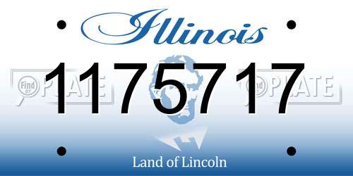 1175717 Illinois License Plate