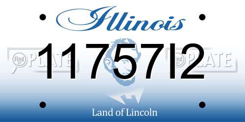 11757I2 Illinois License Plate