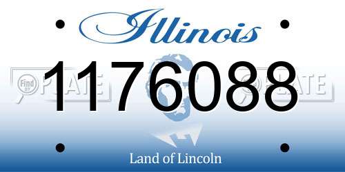 1176088 Illinois License Plate