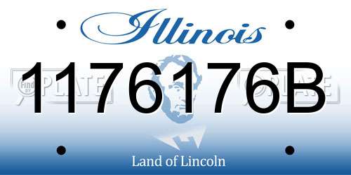 1176176B Illinois License Plate