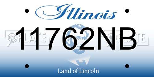 11762NB Illinois License Plate