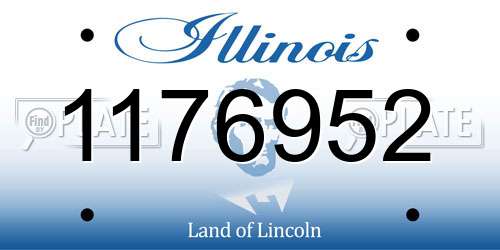 1176952 Illinois License Plate
