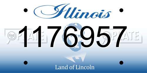 1176957 Illinois License Plate