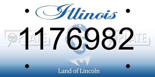 1176982 Illinois License Plate