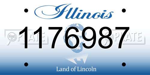 1176987 Illinois License Plate