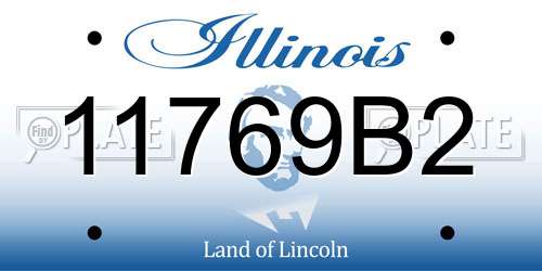 11769B2 Illinois License Plate