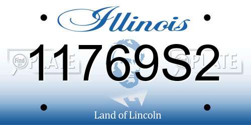 11769S2 Illinois License Plate
