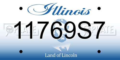 11769S7 Illinois License Plate