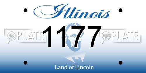 1177 Illinois License Plate